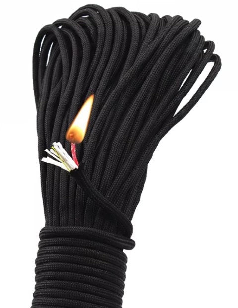 Σκοινί Paracord Origin Outdoors Με Προσάναμμα 4mm/30m Μαύρο | www.lightgear.gr