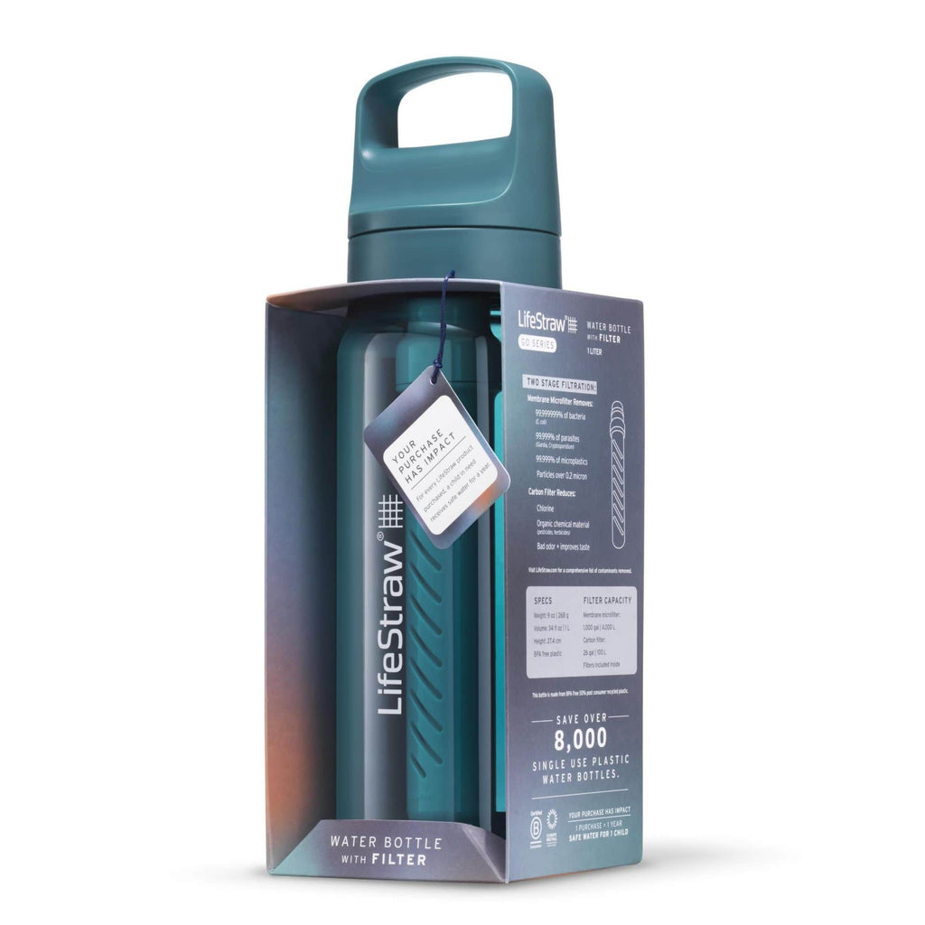 Παγούρι με Φίλτρο Νερού LifeStraw Go 1000ml Laguna Teal | www.lightgear.gr