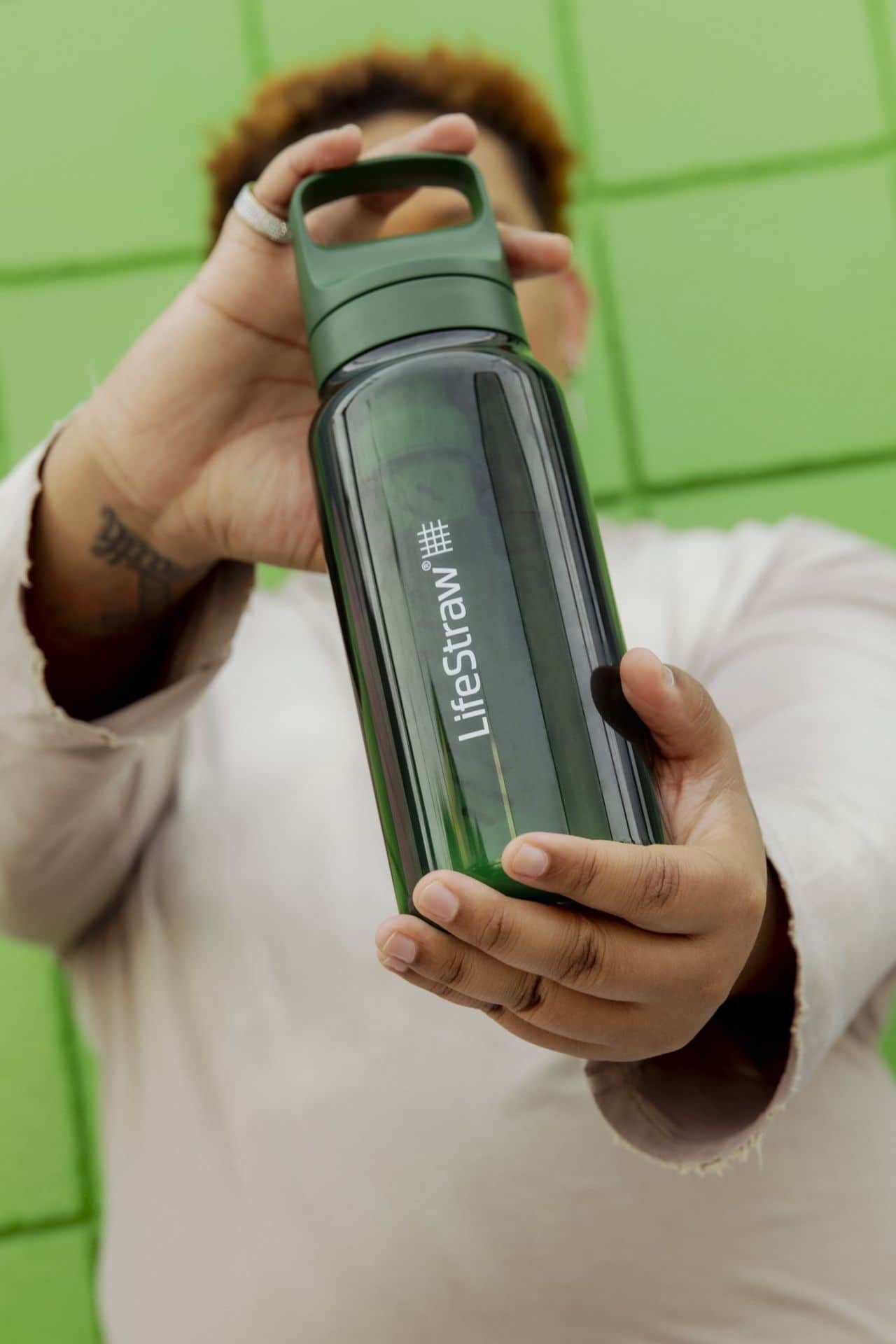 Παγούρι με Φίλτρο Νερού LifeStraw Go 1000ml Terrace Green | www.lightgear.gr