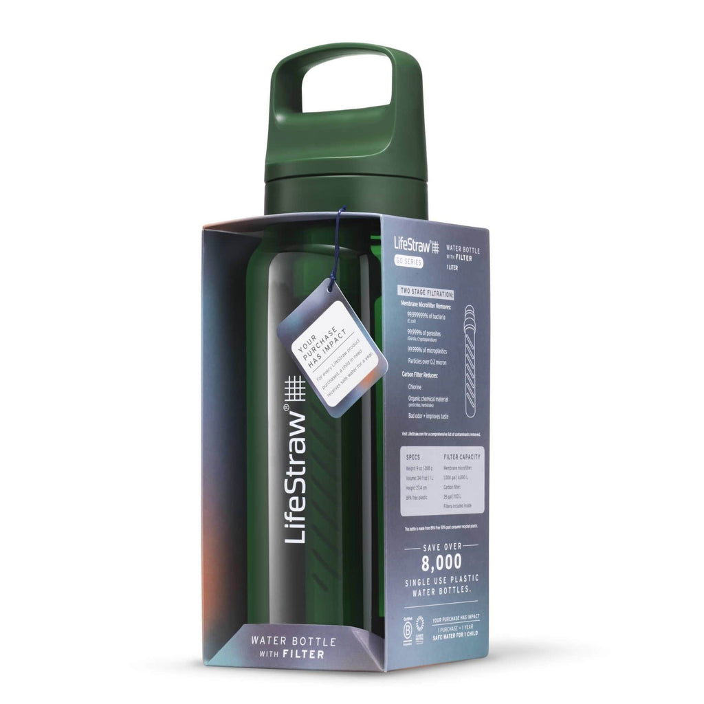 Παγούρι με Φίλτρο Νερού LifeStraw Go 1000ml Terrace Green | www.lightgear.gr