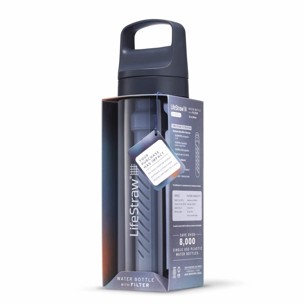 Παγούρι με Φίλτρο Νερού LifeStraw Go 650ml Aegean Sea | www.lightgear.gr
