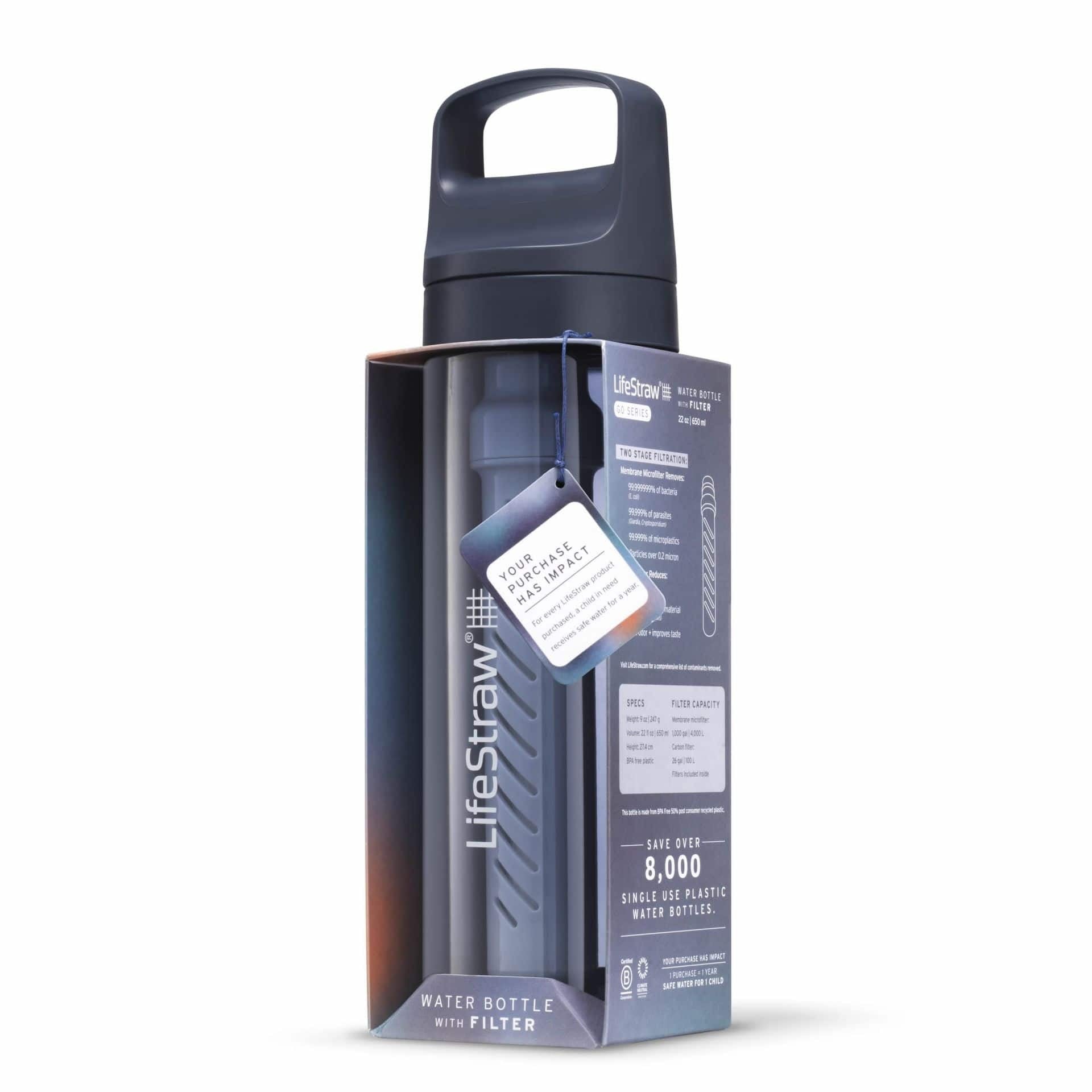 Παγούρι με Φίλτρο Νερού LifeStraw Go 650ml Aegean Sea | www.lightgear.gr