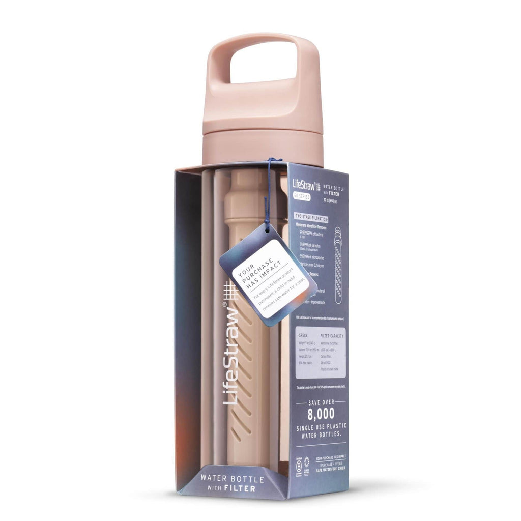 Παγούρι με Φίλτρο Νερού LifeStraw Go 650ml Cherry Blossom Pink | www.lightgear.gr