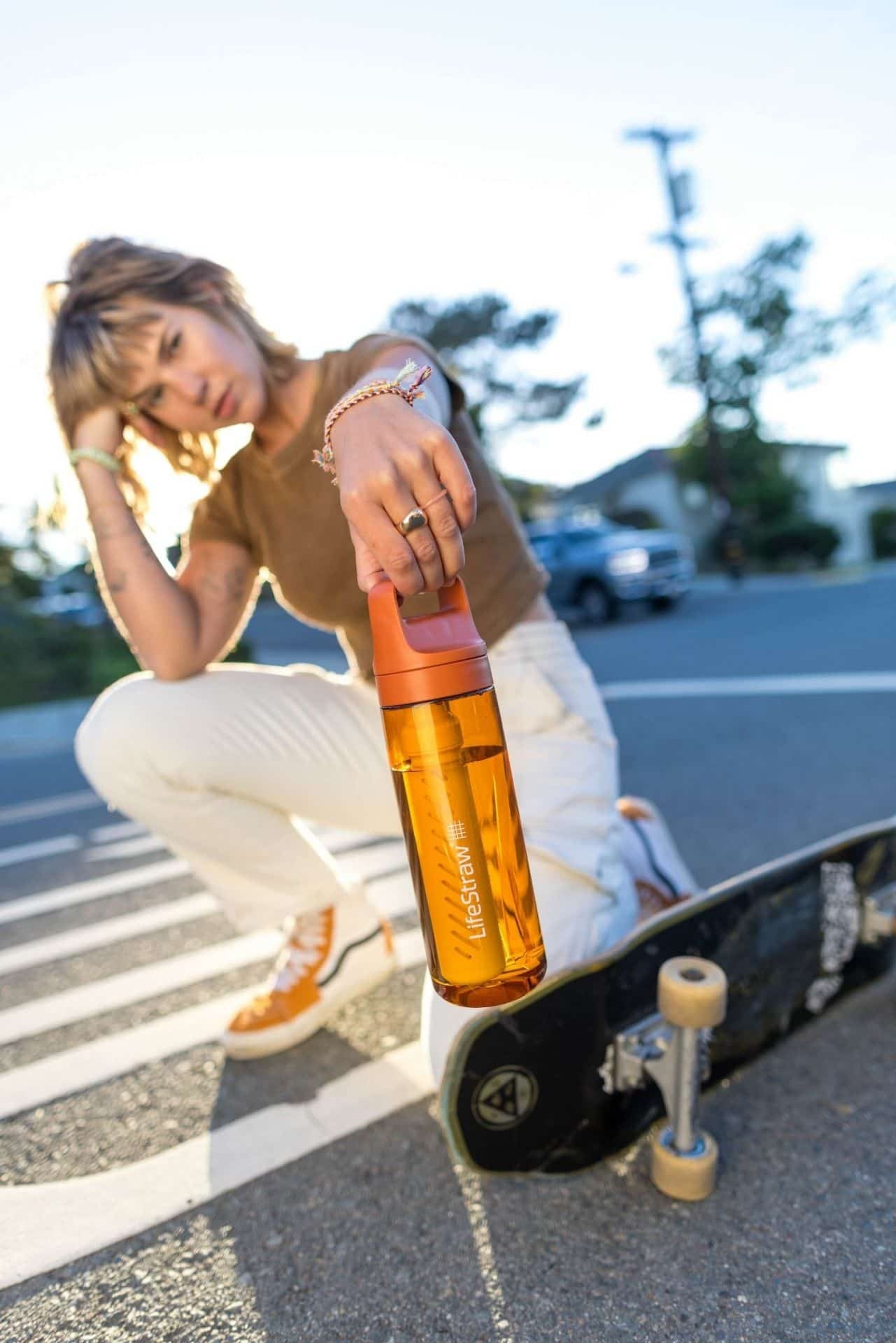 Παγούρι με Φίλτρο Νερού LifeStraw Go 650ml Kyoto Orange | www.lightgear.gr