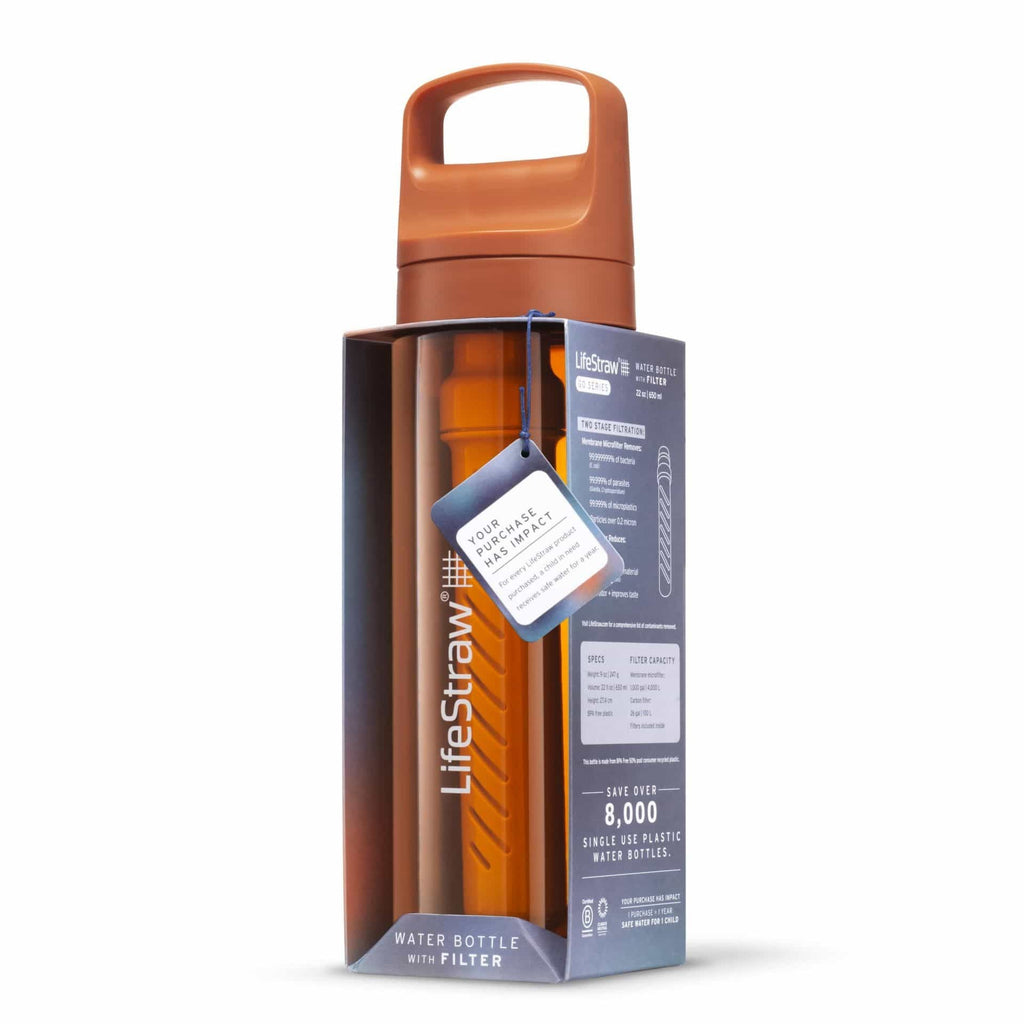 Παγούρι με Φίλτρο Νερού LifeStraw Go 650ml Kyoto Orange | www.lightgear.gr