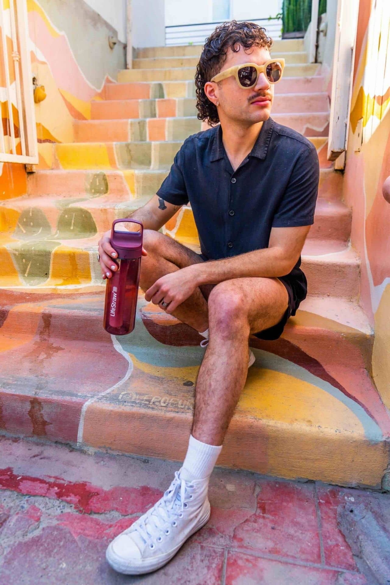 Παγούρι με Φίλτρο Νερού LifeStraw Go 650ml Merlot Me Away | www.lightgear.gr