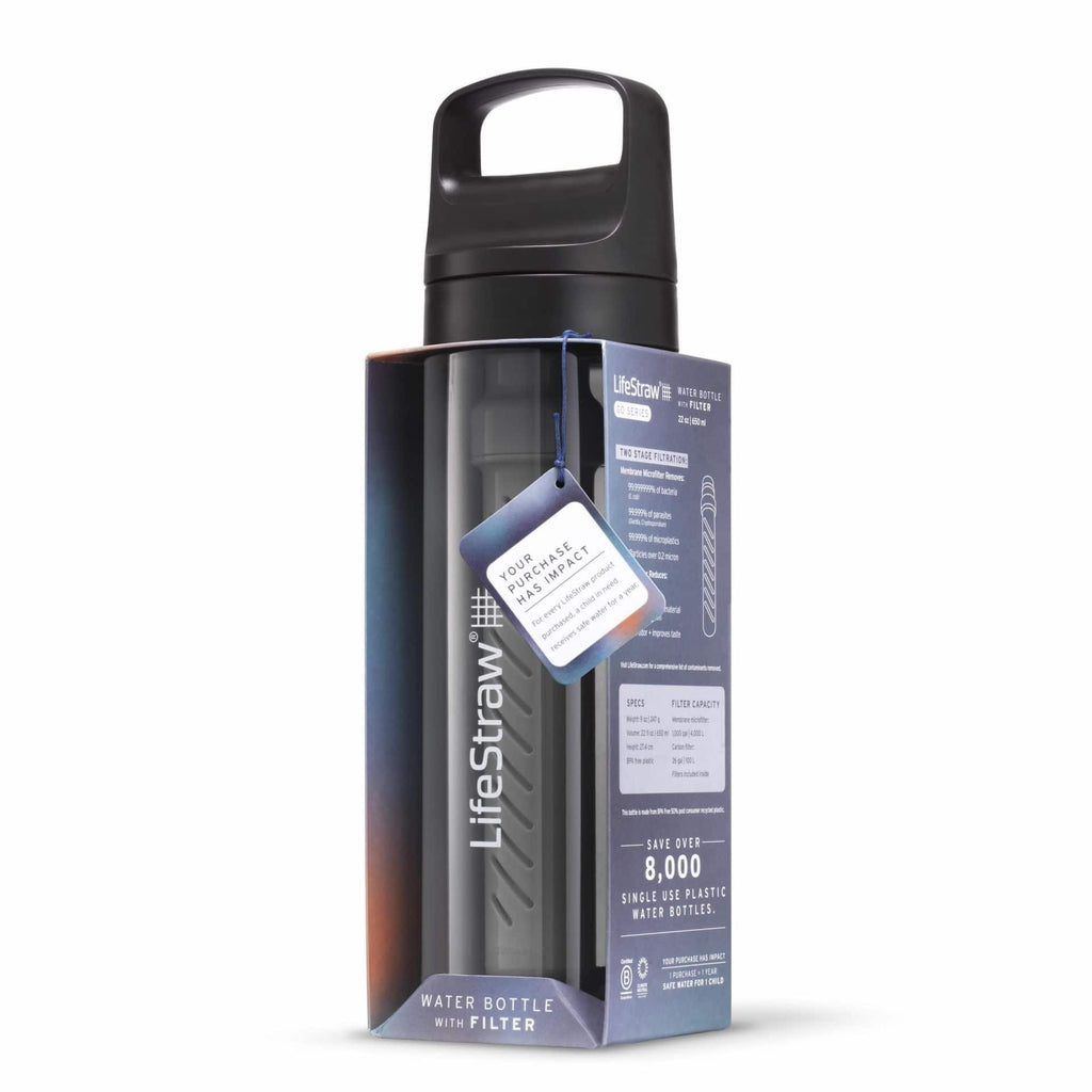 Παγούρι με Φίλτρο Νερού LifeStraw Go 650ml Nordic Noir | www.lightgear.gr