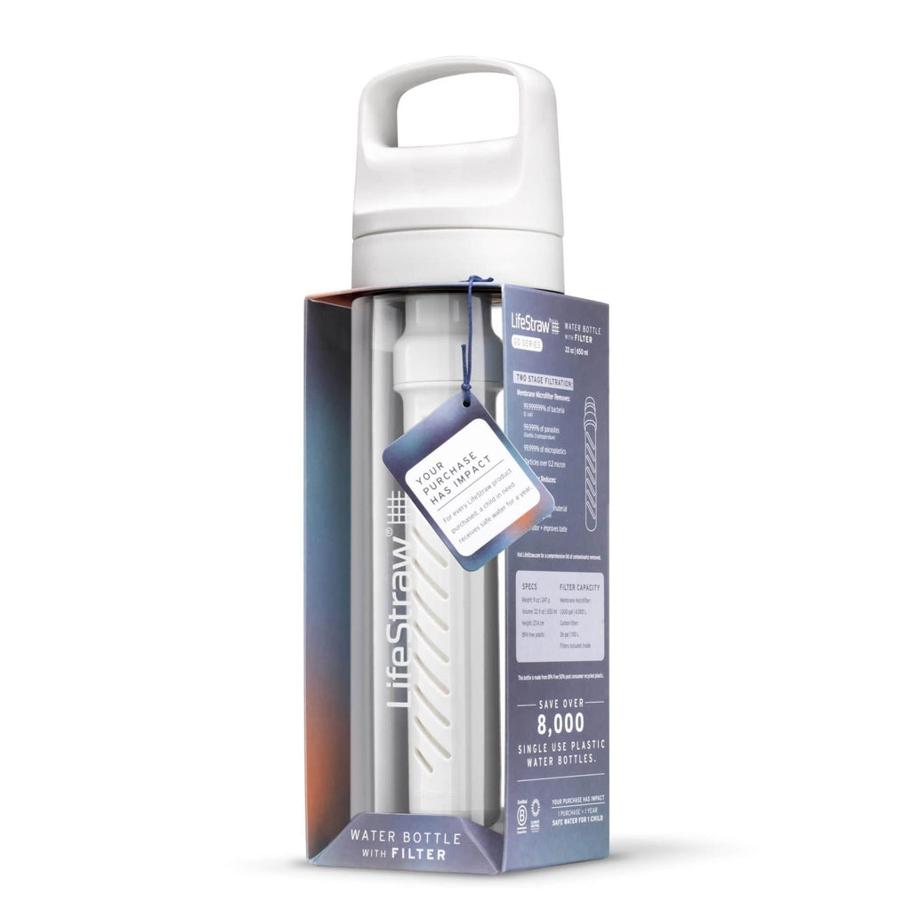 Παγούρι με Φίλτρο Νερού LifeStraw Go 650ml Polar White | www.lightgear.gr