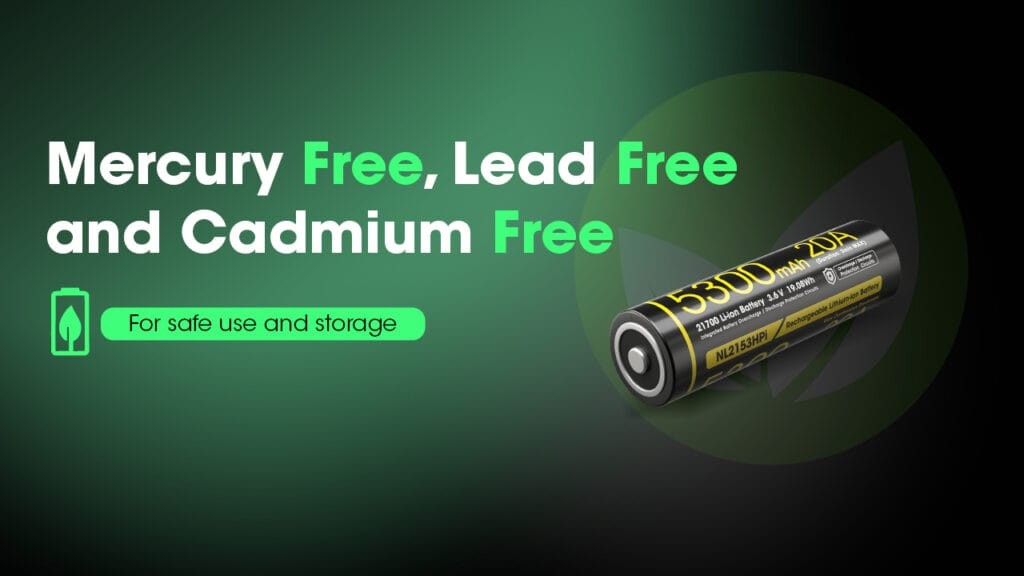 Επαναφορτιζόμενη Μπαταρία Nitecore 21700 NL2153HPi 5300mAh 3,6V | www.lightgear.gr