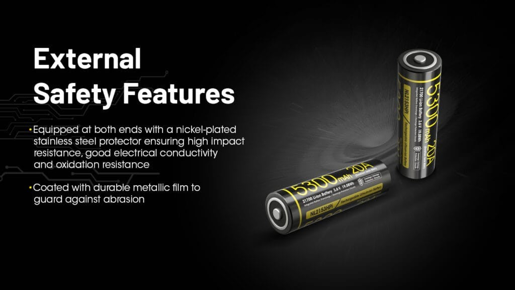 Επαναφορτιζόμενη Μπαταρία Nitecore 21700 NL2153HPi 5300mAh 3,6V | www.lightgear.gr