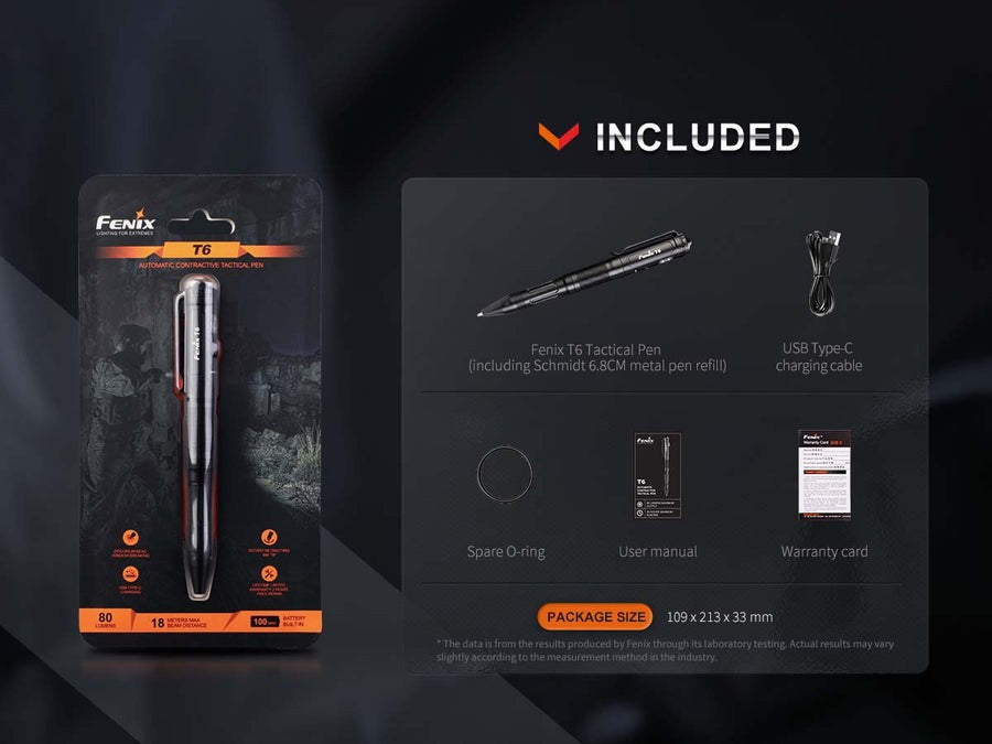 Στυλό Tactical Penlight Fenix T6 | www.lightgear.gr