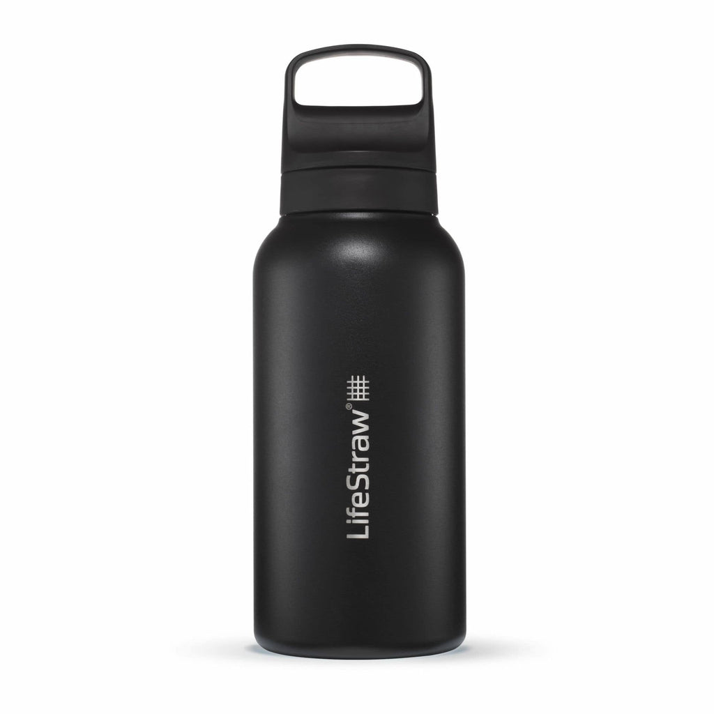 Ανοξείδωτο Παγούρι με Φίλτρο Νερού LifeStraw Go Steel 1000ml Nordic Noir | www.lightgear.gr