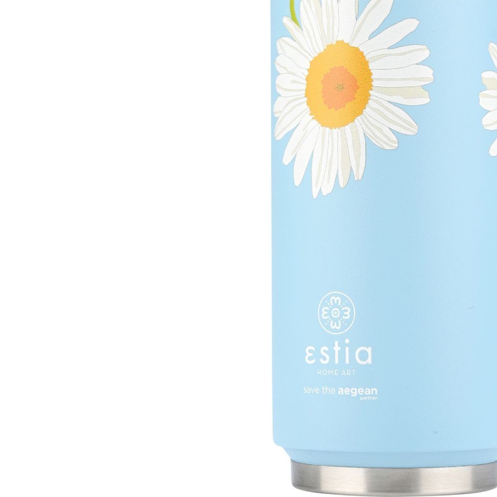 Ανοξείδωτο Θερμός με Καλαμάκι Estia Save the Aegean 500ml | www.lightgear.gr