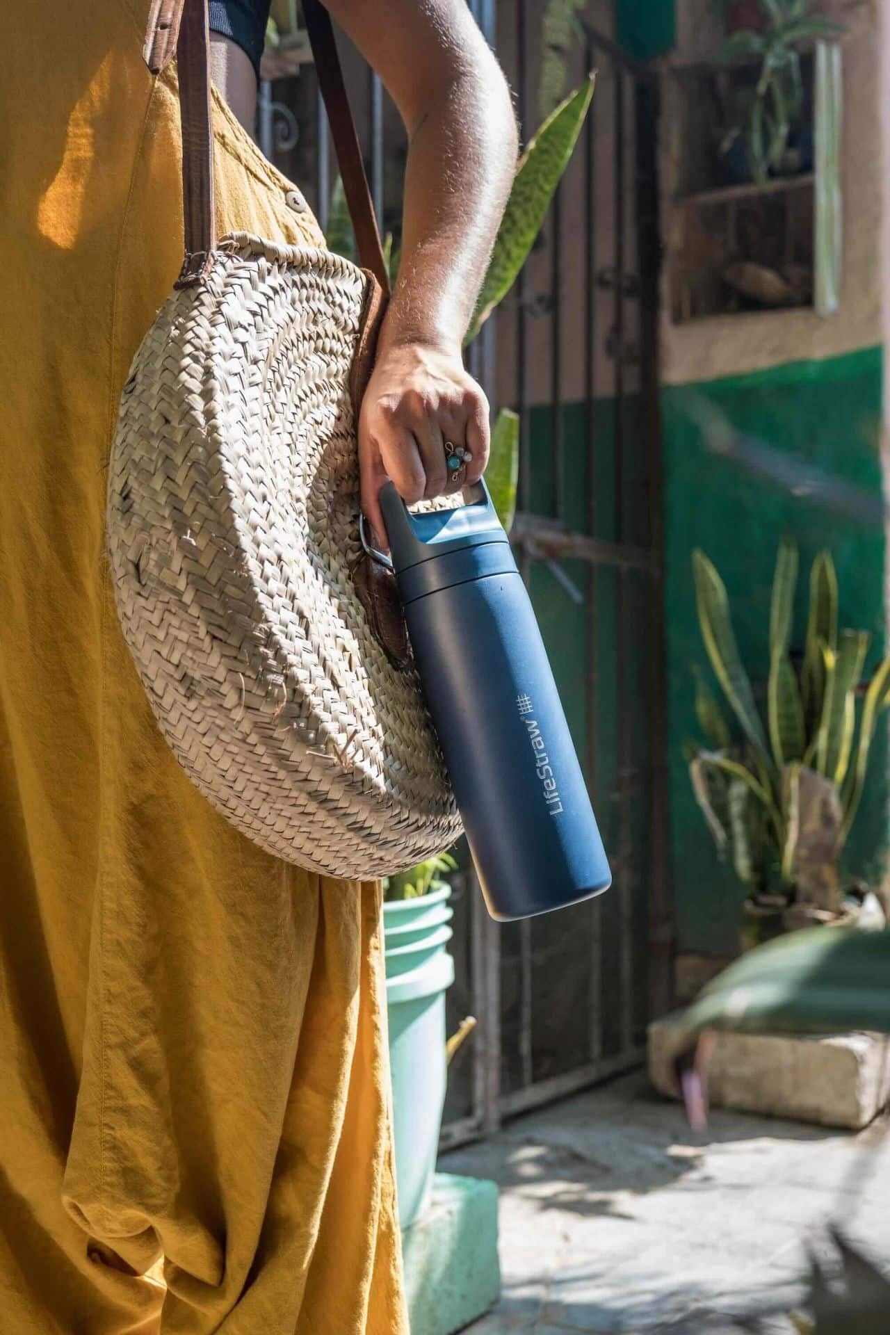 Ανοξείδωτο Παγούρι με Φίλτρο Νερού LifeStraw Go Steel 530ml Aegean Sea | www.lightgear.gr