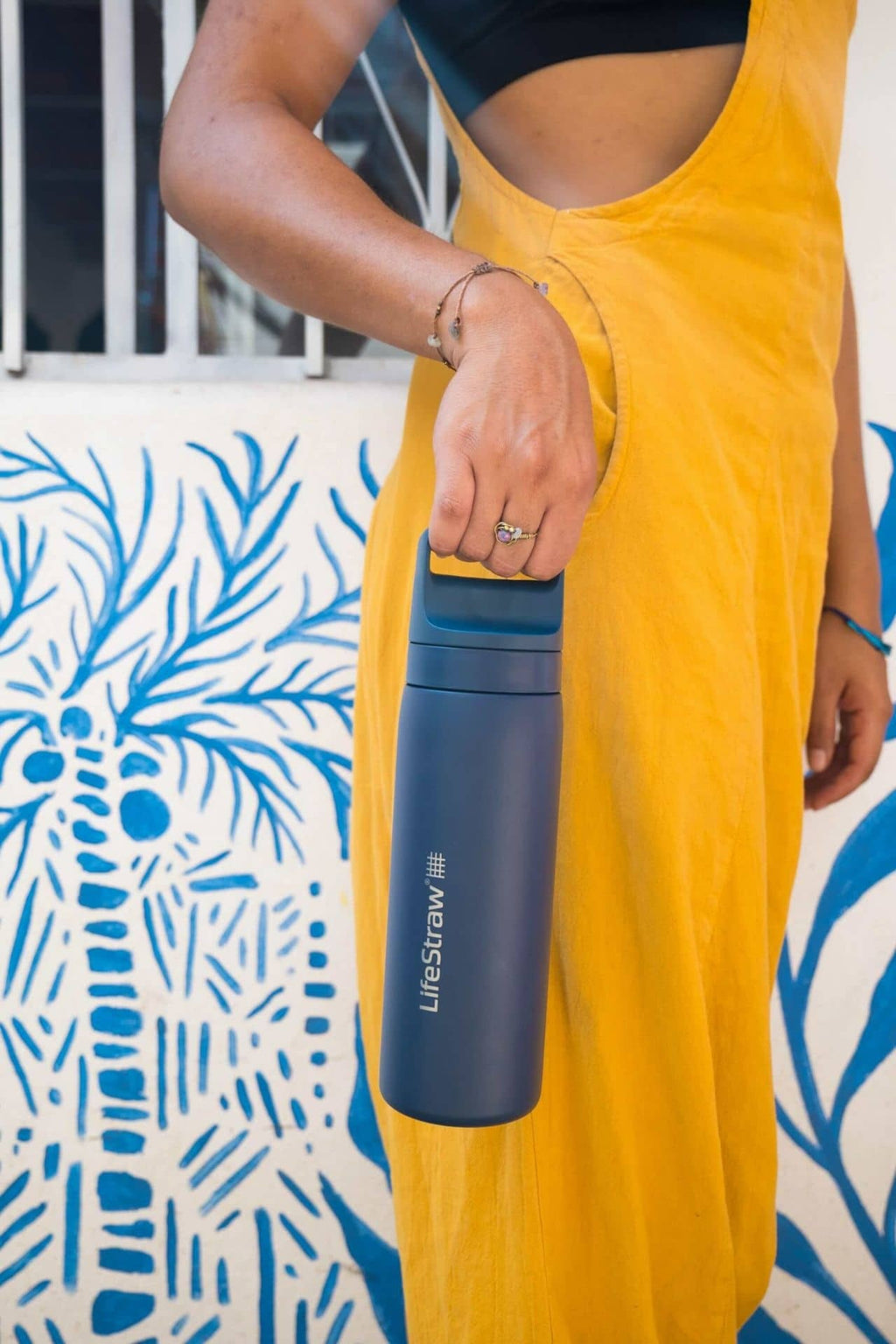 Ανοξείδωτο Παγούρι με Φίλτρο Νερού LifeStraw Go Steel 530ml Aegean Sea | www.lightgear.gr