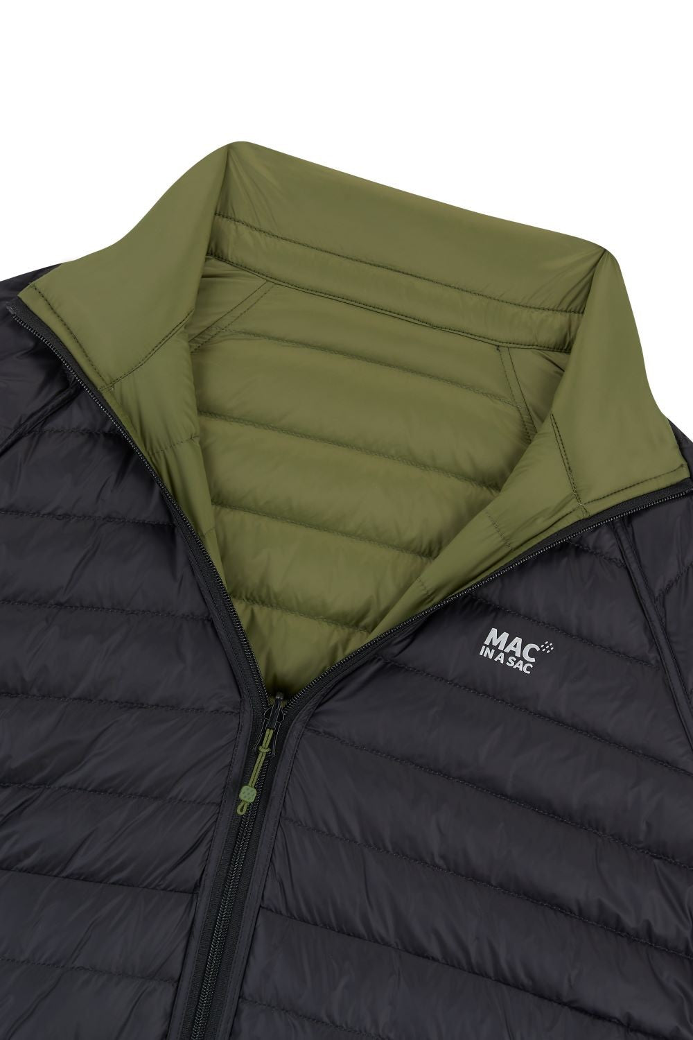 Ανδρικό Πουπουλένιο Μπουφάν Mac In A Sac Polar Reversible Χακί/Μαύρο | www.lightgear.gr