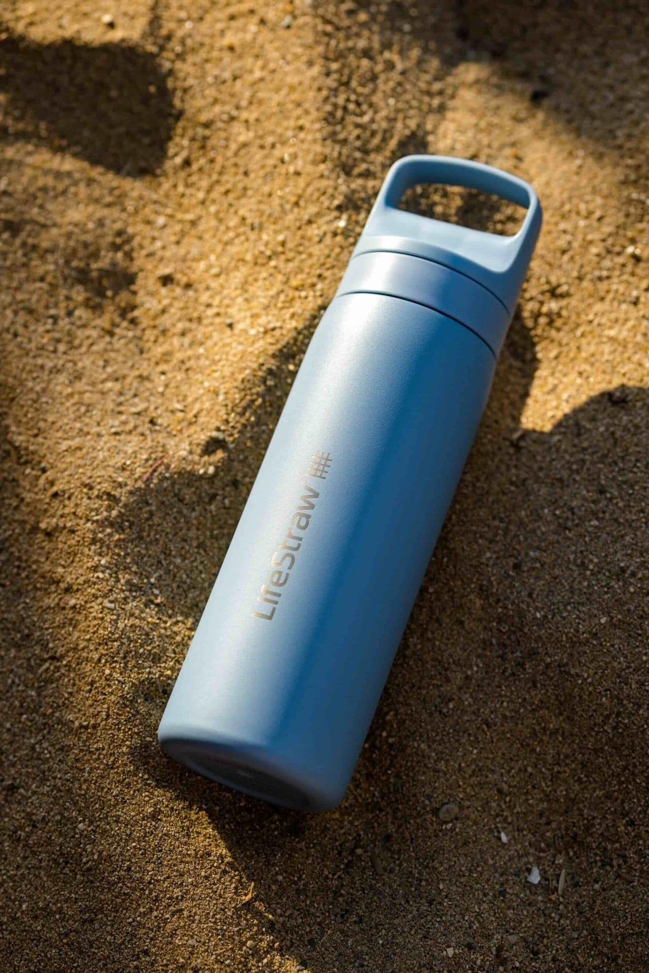 Ανοξείδωτο Παγούρι με Φίλτρο Νερού LifeStraw Go Steel 530ml Ιcelandic Βlue | www.lightgear.gr