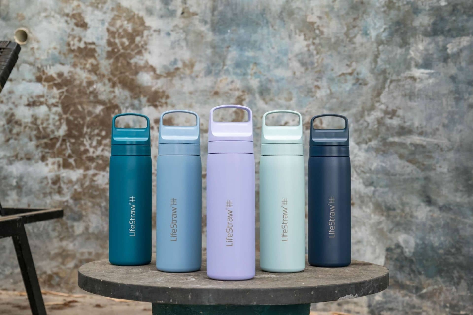 Ανοξείδωτο Παγούρι με Φίλτρο Νερού LifeStraw Go Steel 530ml Laguna Teal | www.lightgear.gr