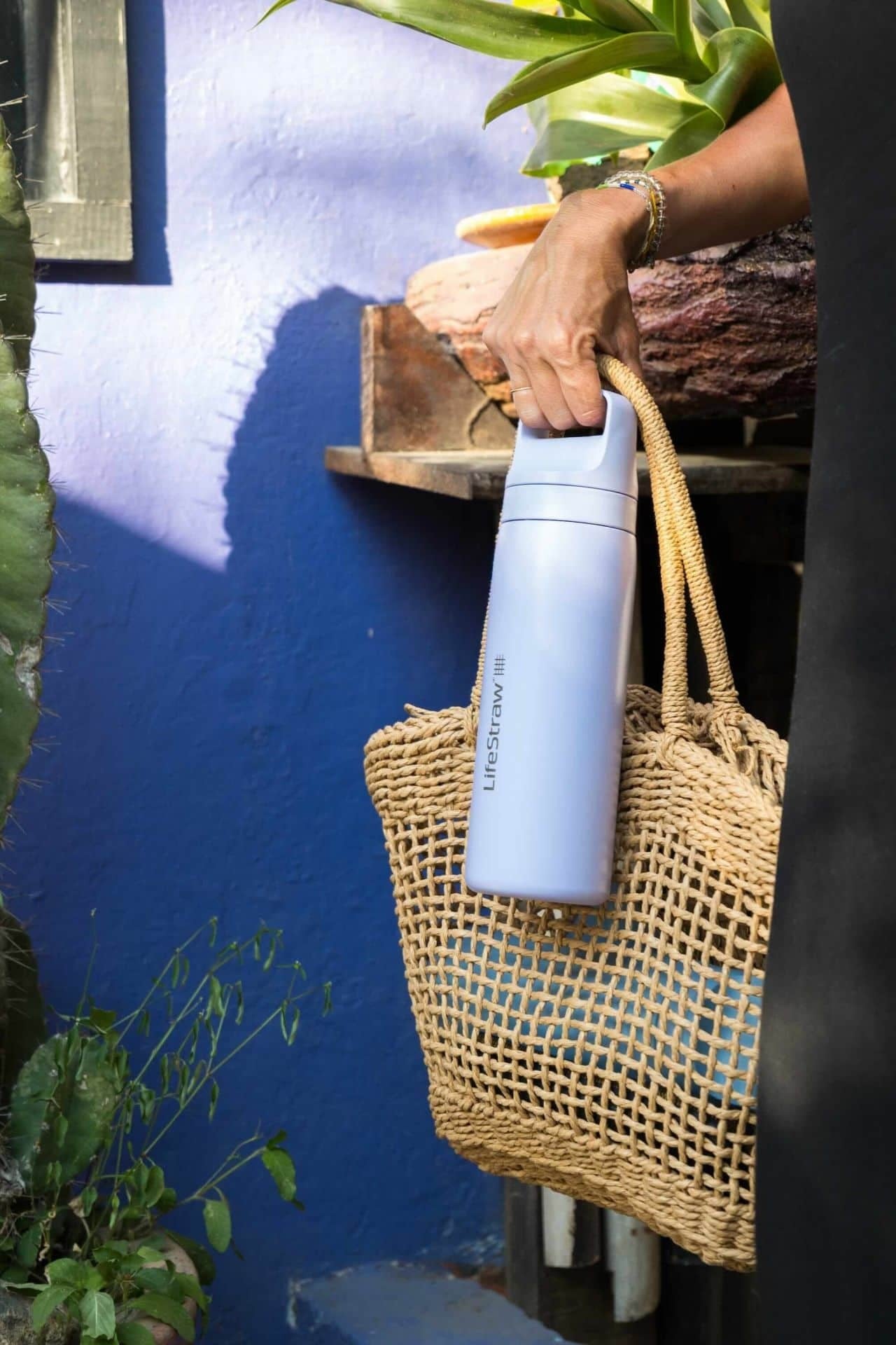 Ανοξείδωτο Παγούρι με Φίλτρο Νερού LifeStraw Go Steel 530ml Provence Purple | www.lightgear.gr