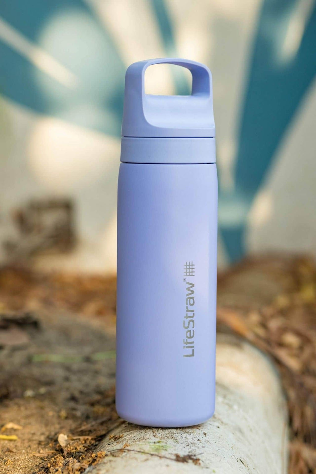 Ανοξείδωτο Παγούρι με Φίλτρο Νερού LifeStraw Go Steel 530ml Provence Purple | www.lightgear.gr