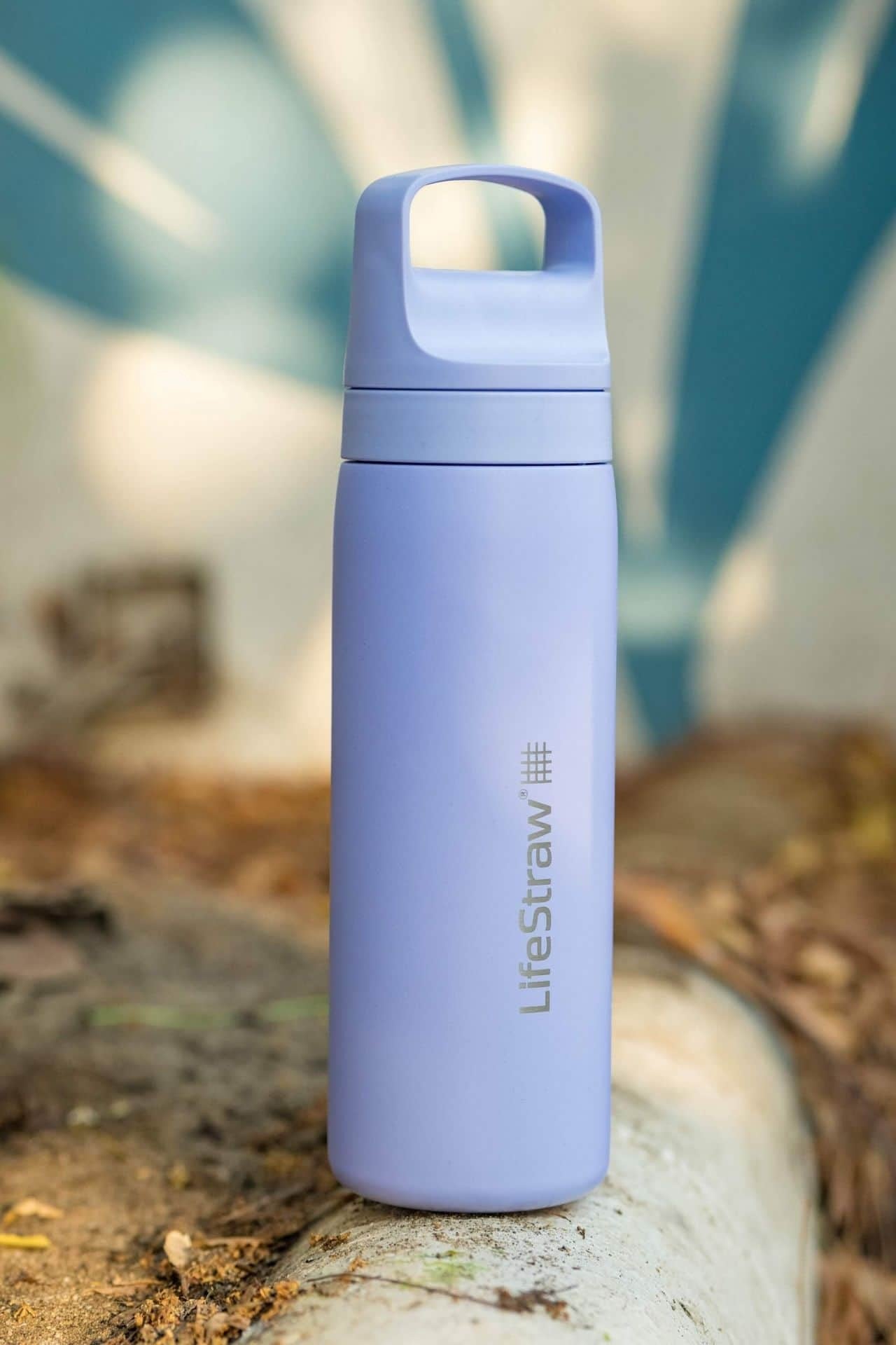 Ανοξείδωτο Παγούρι με Φίλτρο Νερού LifeStraw Go Steel 530ml Provence Purple | www.lightgear.gr