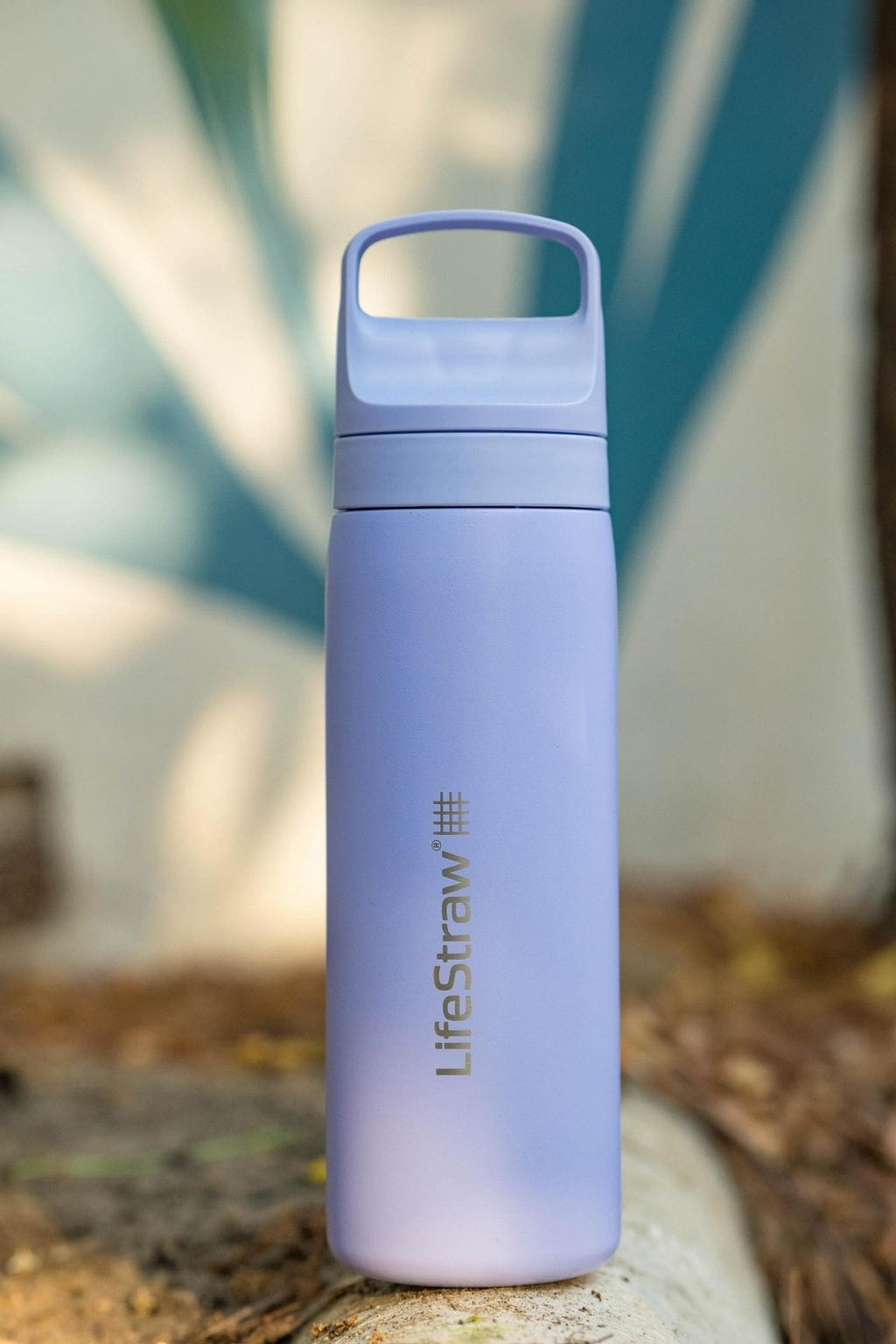 Ανοξείδωτο Παγούρι με Φίλτρο Νερού LifeStraw Go Steel 530ml Provence Purple | www.lightgear.gr