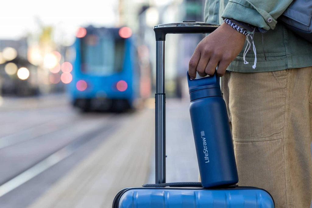 Ανοξείδωτο Παγούρι με Φίλτρο Νερού LifeStraw Go Steel 700ml Aegean Sea | www.lightgear.gr