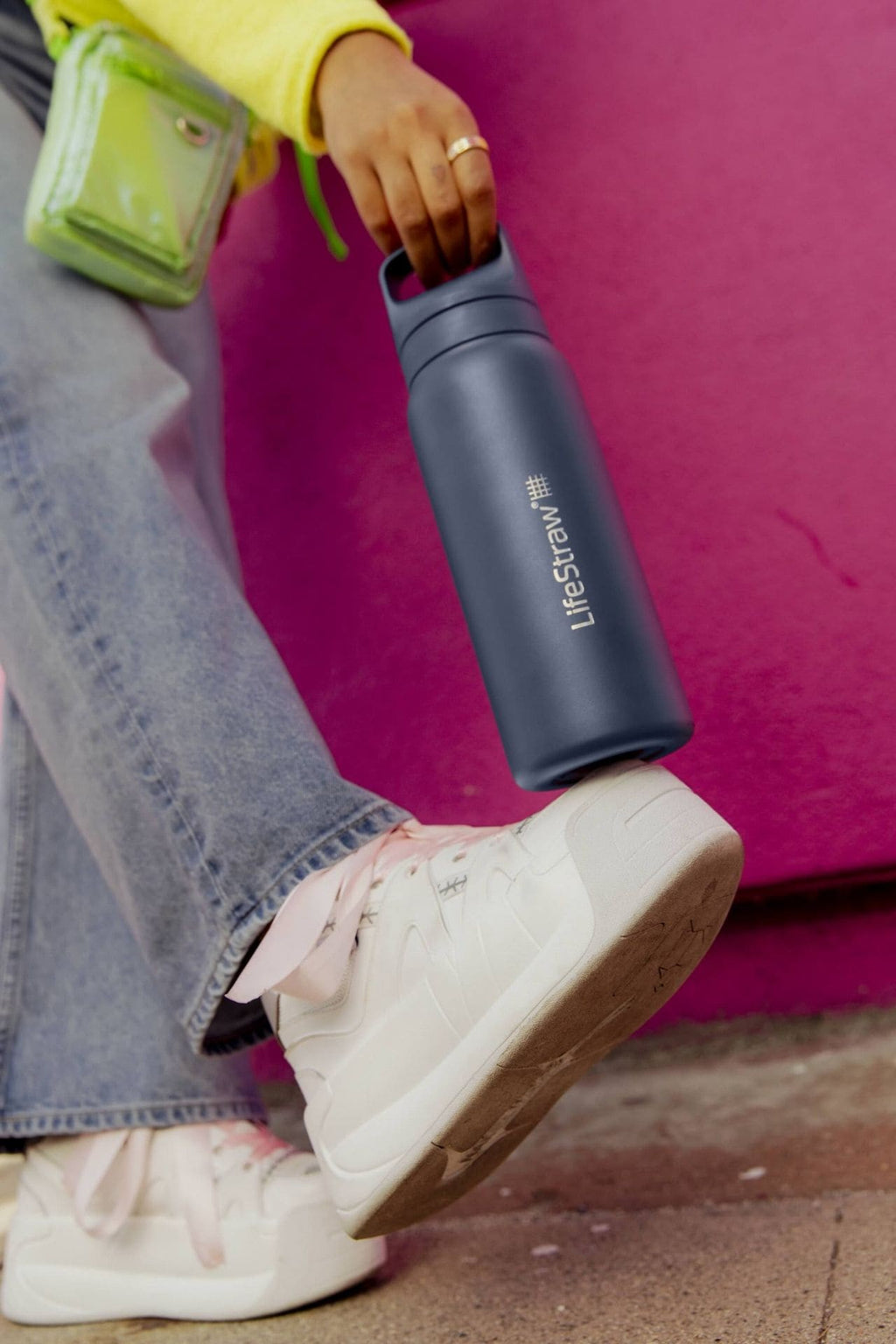 Ανοξείδωτο Παγούρι με Φίλτρο Νερού LifeStraw Go Steel 700ml Aegean Sea | www.lightgear.gr