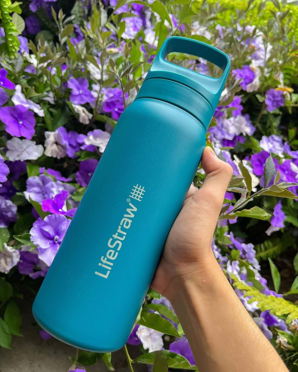 Ανοξείδωτο Παγούρι με Φίλτρο Νερού LifeStraw Go Steel 700ml Laguna Teal | www.lightgear.gr