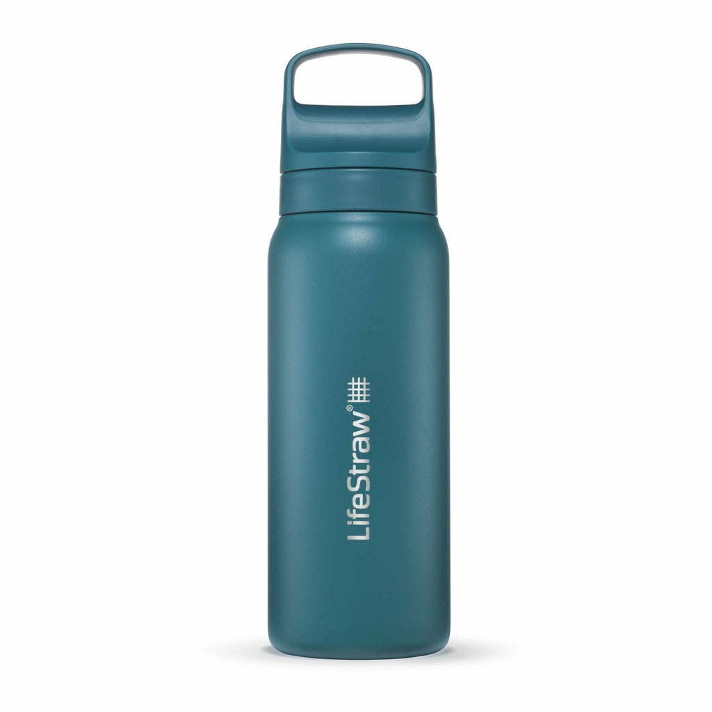 Ανοξείδωτο Παγούρι με Φίλτρο Νερού LifeStraw Go Steel 700ml Laguna Teal | www.lightgear.gr