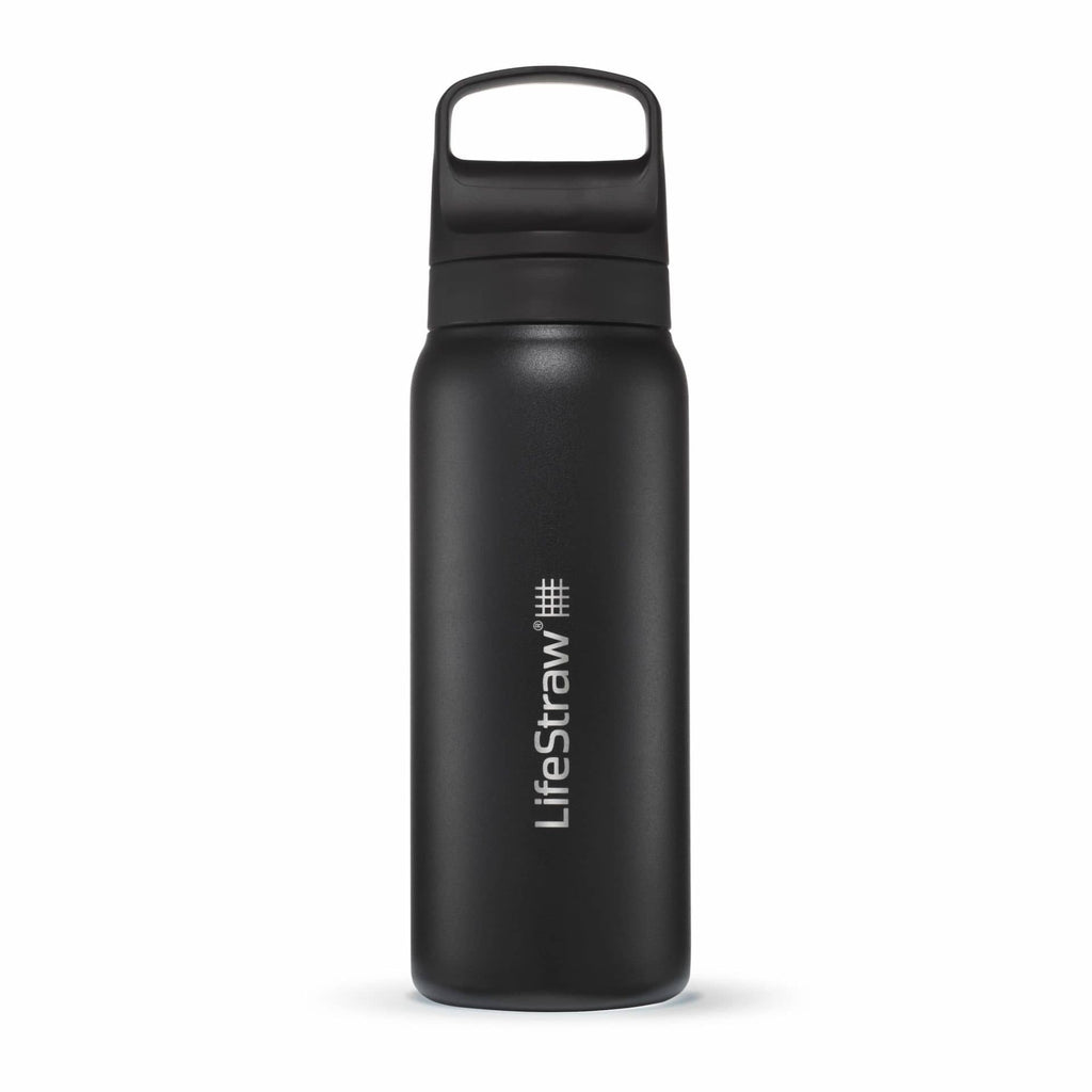 Ανοξείδωτο Παγούρι με Φίλτρο Νερού LifeStraw Go Steel 700ml Nordic Noir | www.lightgear.gr