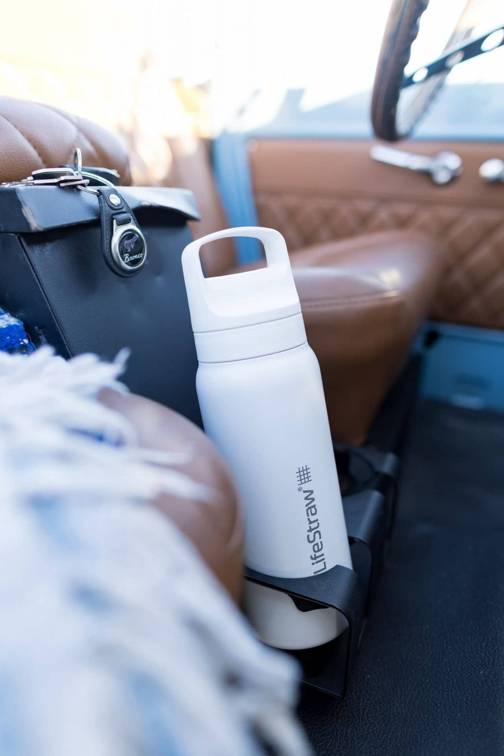 Ανοξείδωτο Παγούρι με Φίλτρο Νερού LifeStraw Go Steel 700ml Polar White | www.lightgear.gr
