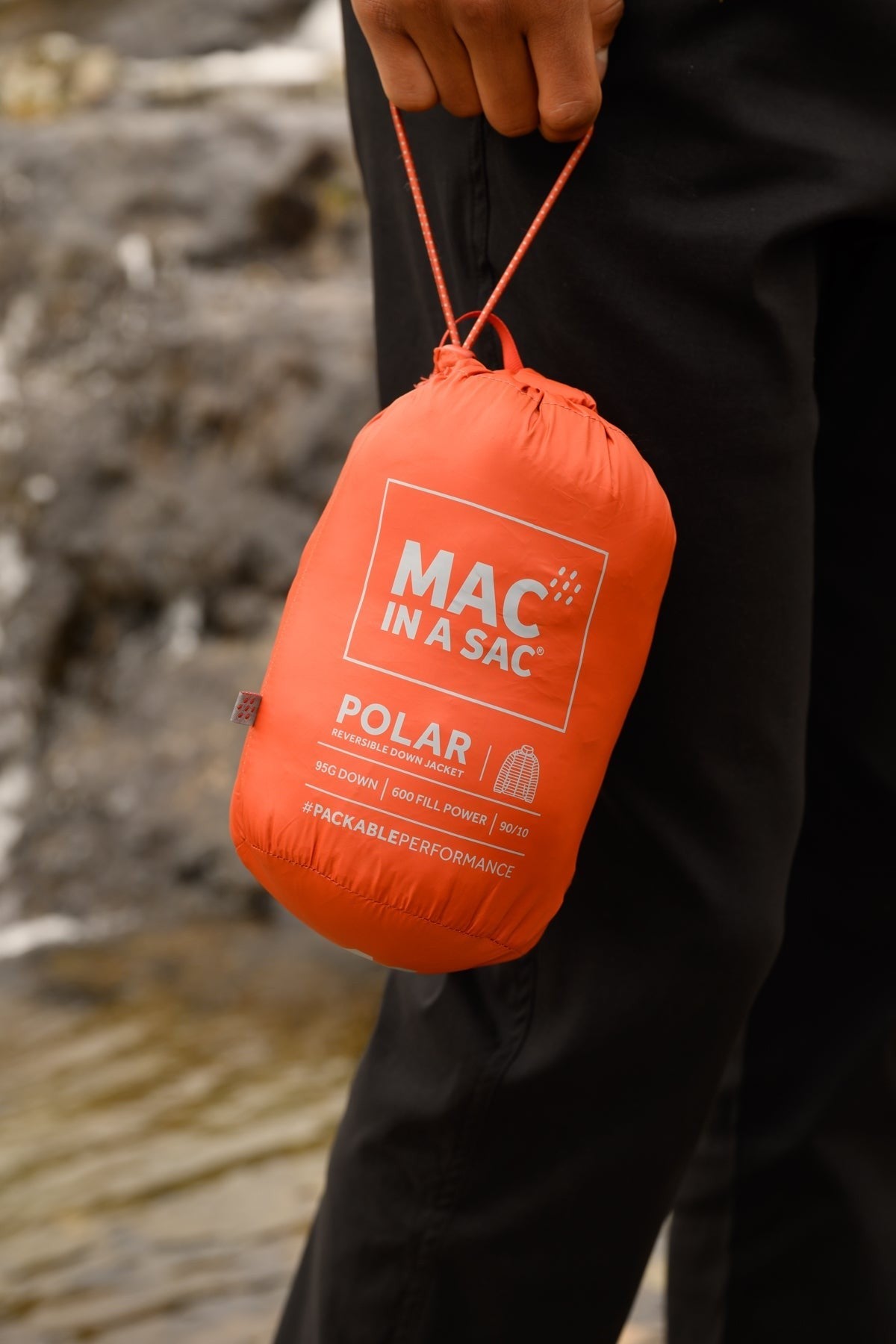 Ανδρικό Πουπουλένιο Μπουφάν Mac In A Sac Polar Reversible Πορτοκαλί/Γκρι | www.lightgear.gr