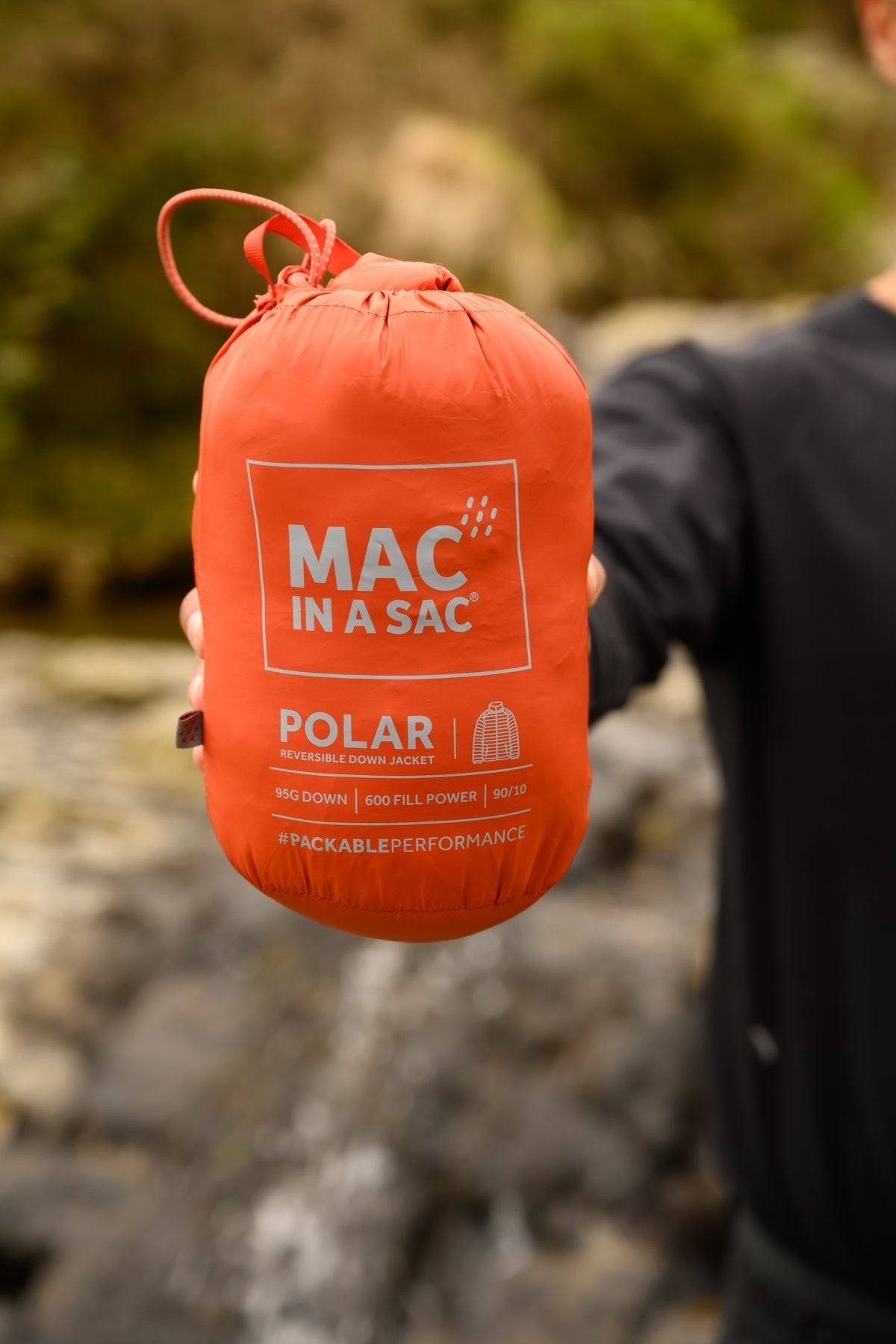 Ανδρικό Πουπουλένιο Μπουφάν Mac In A Sac Polar Reversible Πορτοκαλί/Γκρι | www.lightgear.gr