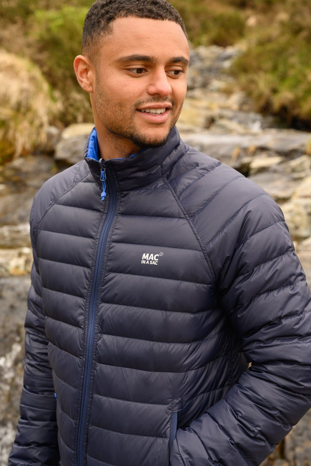 Ανδρικό Πουπουλένιο Μπουφάν Mac In A Sac Polar Reversible Σκούρο Μπλε/Γαλάζιο | www.lightgear.gr