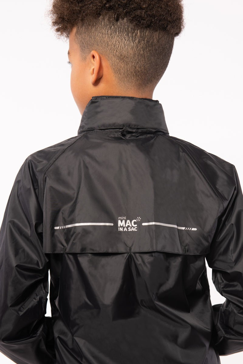 Αδιάβροχο Mac In A Sac Origin Για Παιδιά Μαύρο | www.lightgear.gr