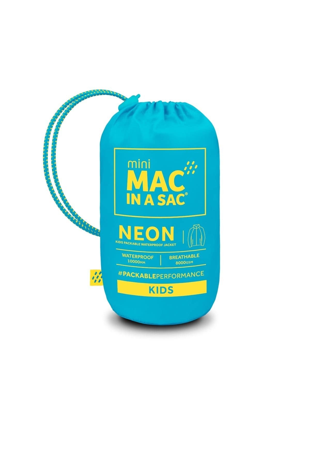 Αδιάβροχο Mac In A Sac Origin Για Παιδιά Neon Μπλε | www.lightgear.gr