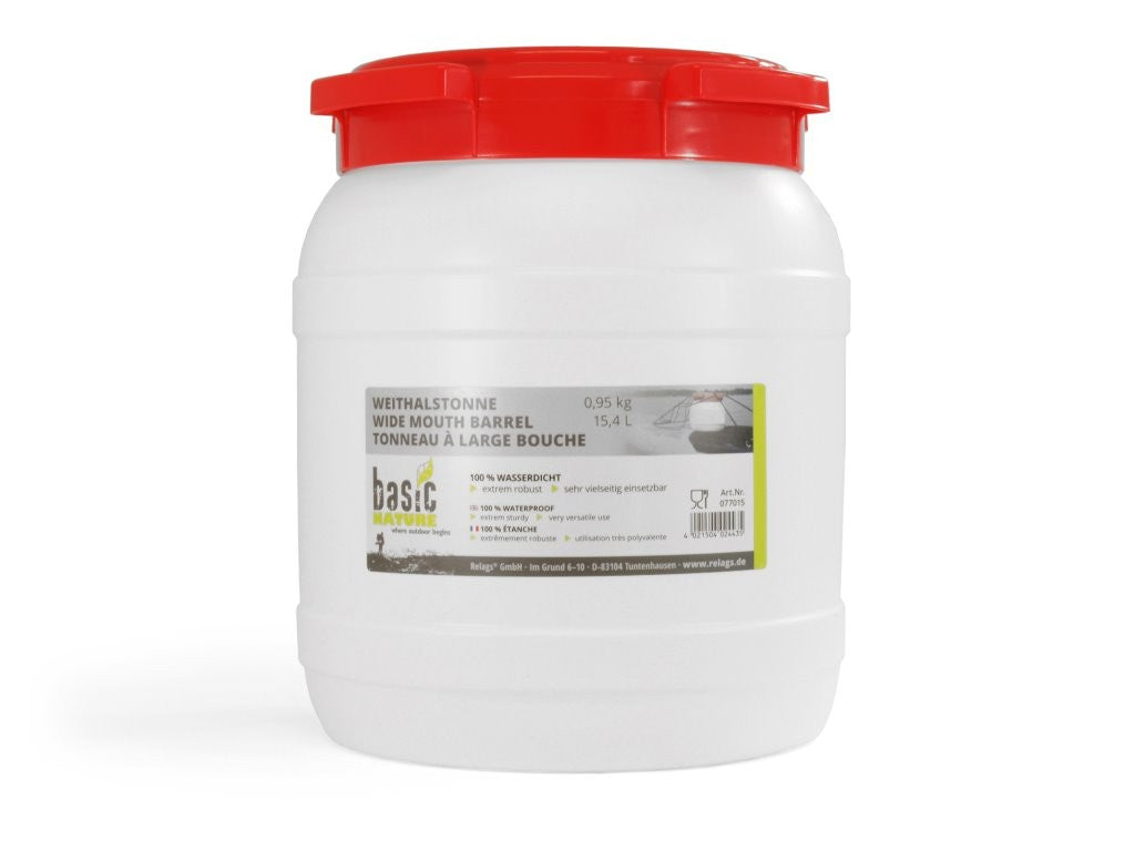 Πλαστικό Βαρέλι με Φαρδύ Στόμιο Basic Nature 15,4lt | www.lightgear.gr