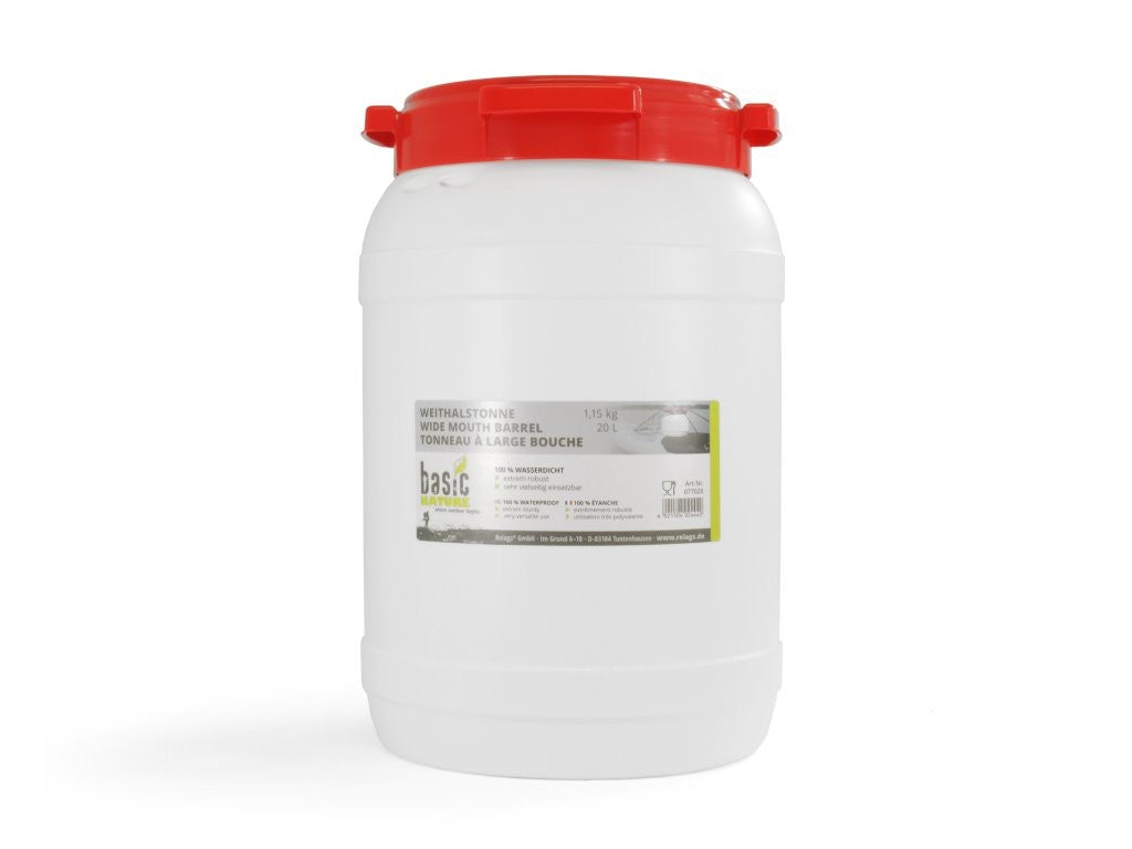 Πλαστικό Βαρέλι με Φαρδύ Στόμιο Basic Nature 20lt | www.lightgear.gr