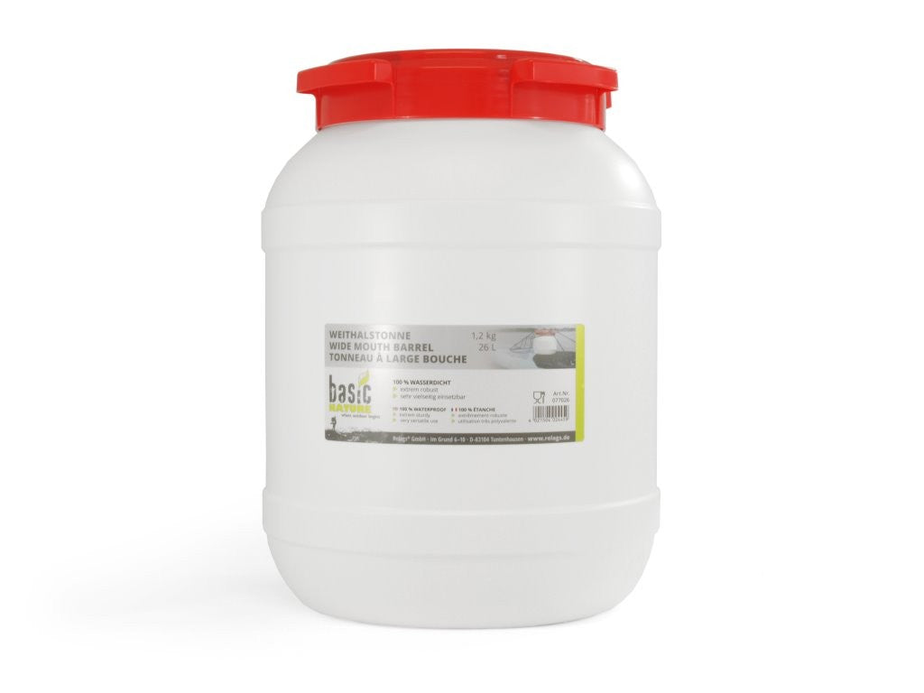 Πλαστικό Βαρέλι με Φαρδύ Στόμιο Basic Nature 26lt | www.lightgear.gr