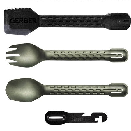 Σετ Κουτάλι Πιρούνι Gerber Compleat Χακί 4τεμ | www.lightgear.gr
