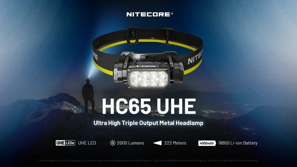 Φακός Κεφαλής LED Nitecore HC65 UHE | www.lightgear.gr