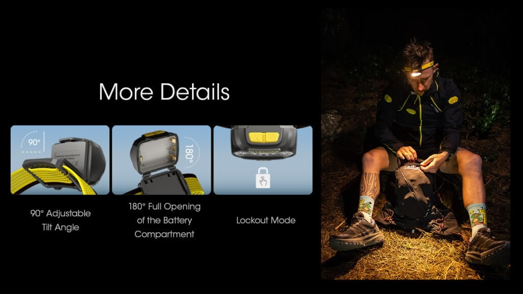 Φακός Κεφαλής Led Nitecore UT27 Pro Black + 2xHBL1300 | www.lightgear.gr