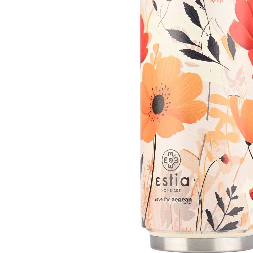 Ανοξείδωτο Θερμός με Καλαμάκι Estia Save the Aegean 500ml | www.lightgear.gr