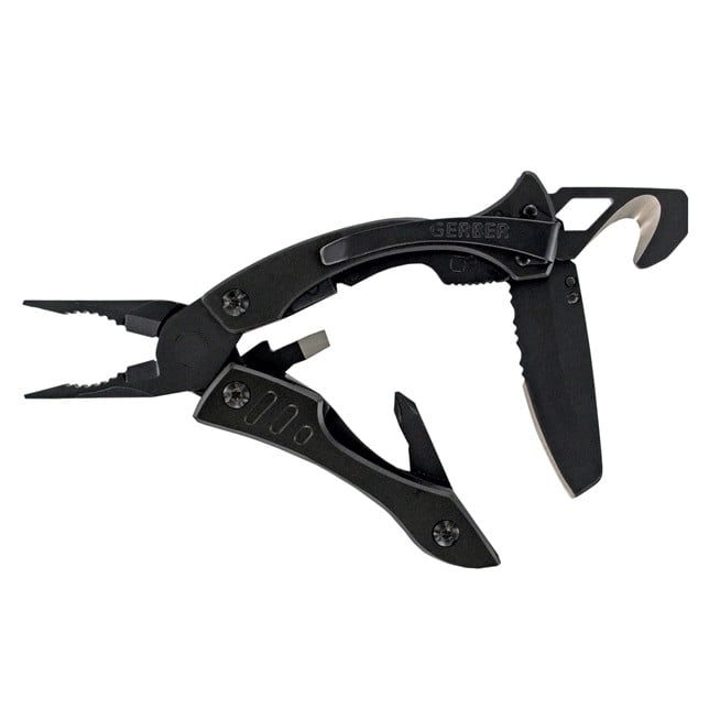 Πολυεργαλείο Gerber Crucial Μαύρο με Κόφτη Ιμάντα | www.lightgear.gr