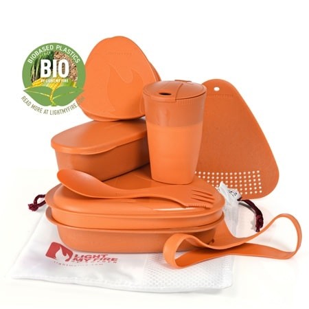 Σετ Φαγητού Light My Fire Outdoor Bio Πορτοκαλί 8τεμ | www.lightgear.gr