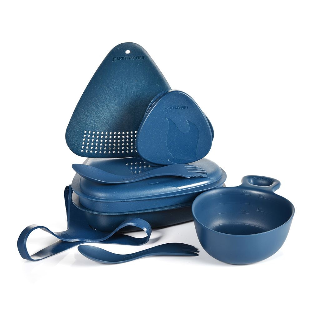 Σετ Φαγητού Light My Fire Outdoor Bio Μπλε 8τεμ | www.lightgear.gr