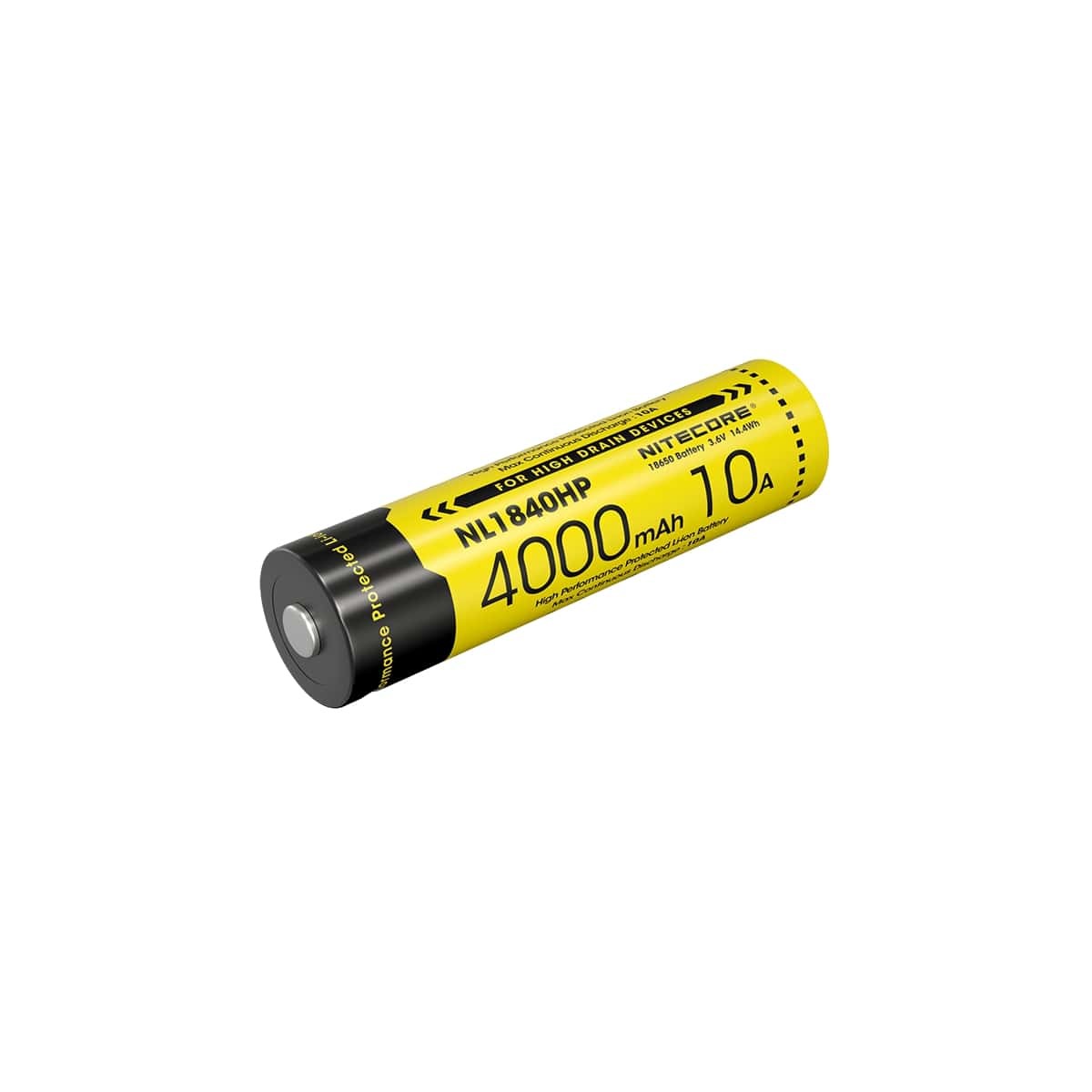 Επαναφορτιζόμενη Μπαταρία Nitecore NL1840HP 4000mAh 3,6V 10Α | www.lightgear.gr