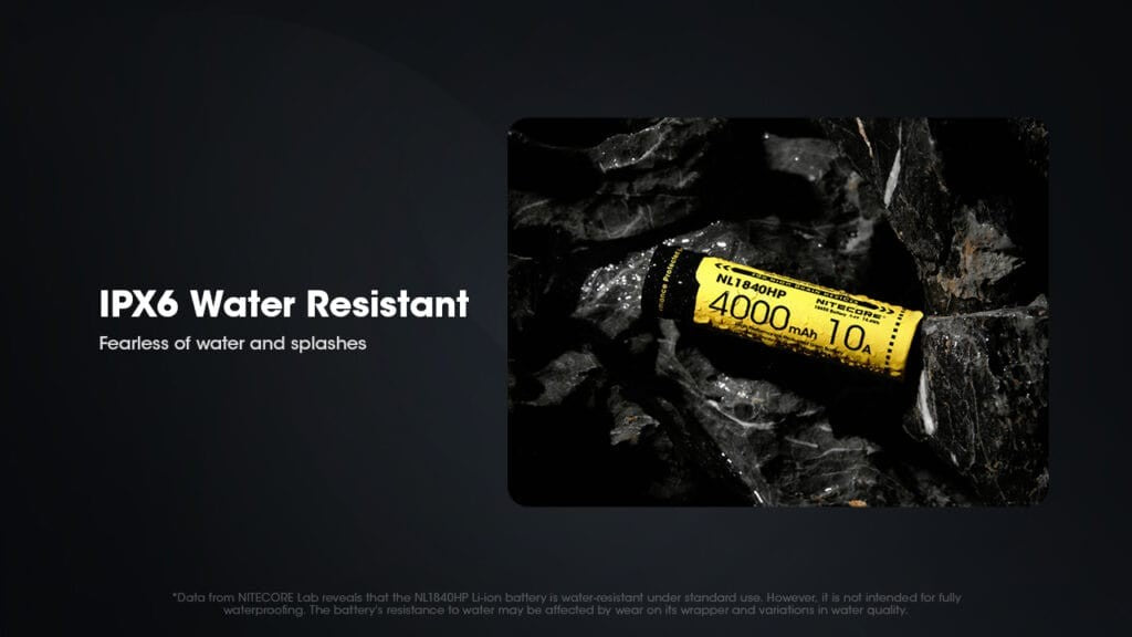 Επαναφορτιζόμενη Μπαταρία Nitecore NL1840HP 4000mAh 3,6V 10Α | www.lightgear.gr