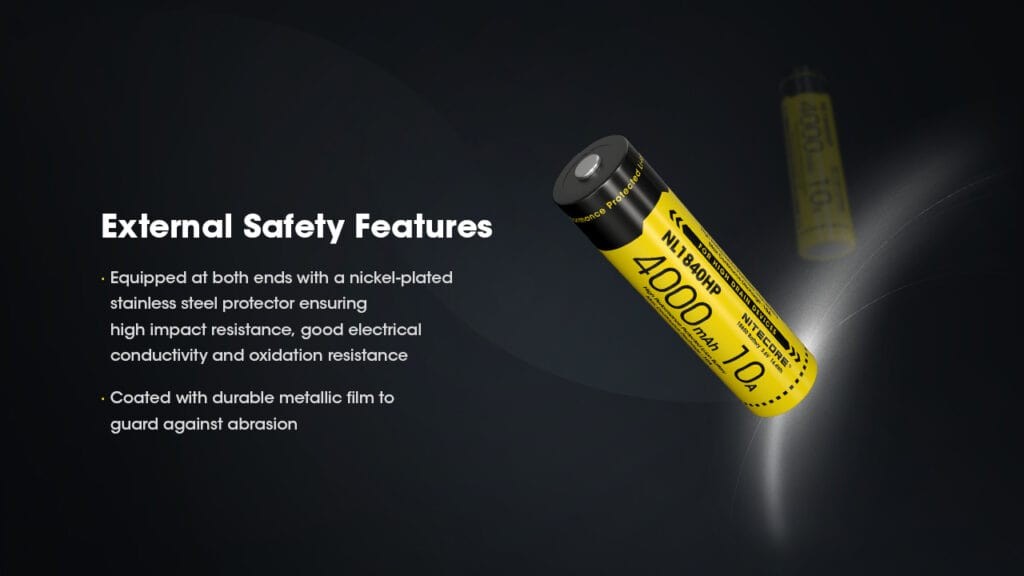 Επαναφορτιζόμενη Μπαταρία Nitecore NL1840HP 4000mAh 3,6V 10Α | www.lightgear.gr
